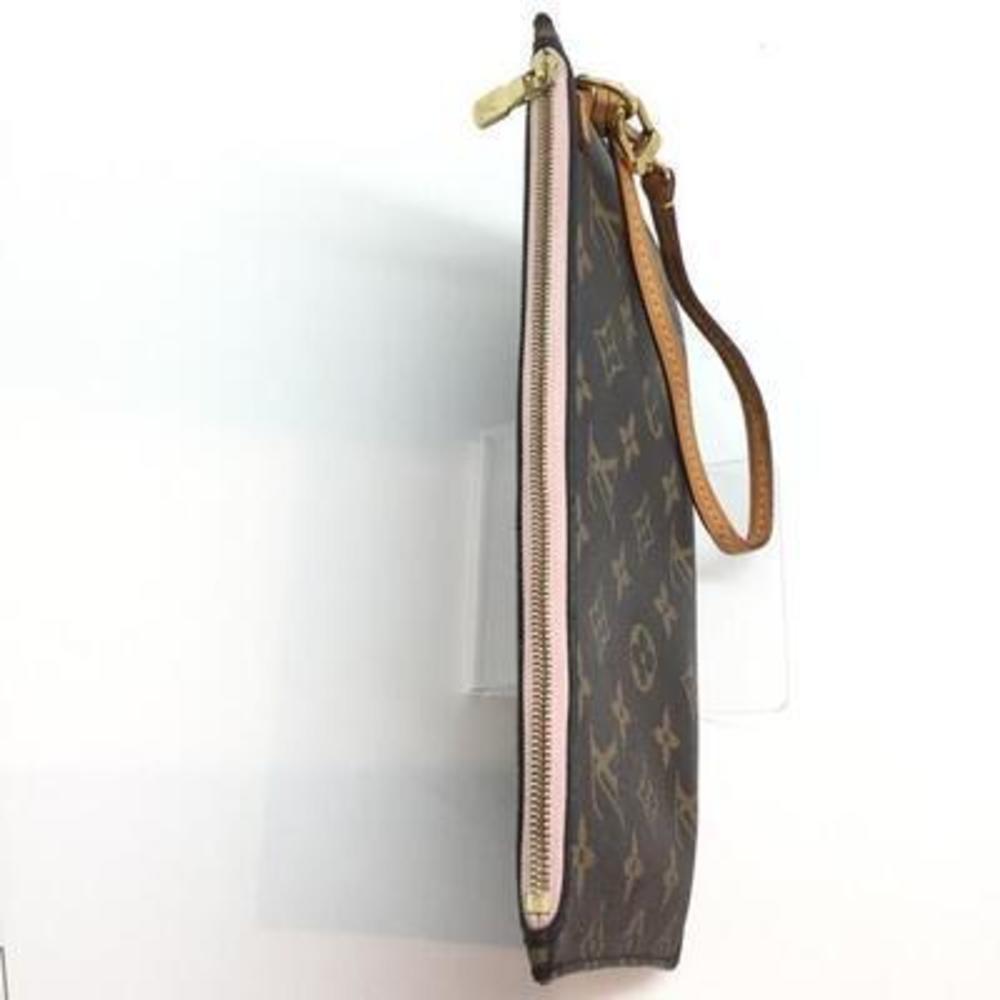 Louis Vuitton Neverfull MM Monogram Pouch Rose Ballerine - Picture 7 of 10
